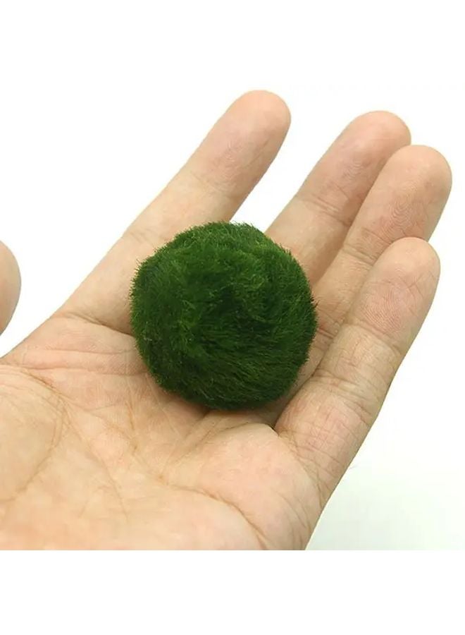 كرات الطحالب ماريمو الاصطناعية نباتات حوض السمك الواقعية نسيج الطحالب الخضراء متين مادة البولي بروبيلين الكمية 1 - Image 3